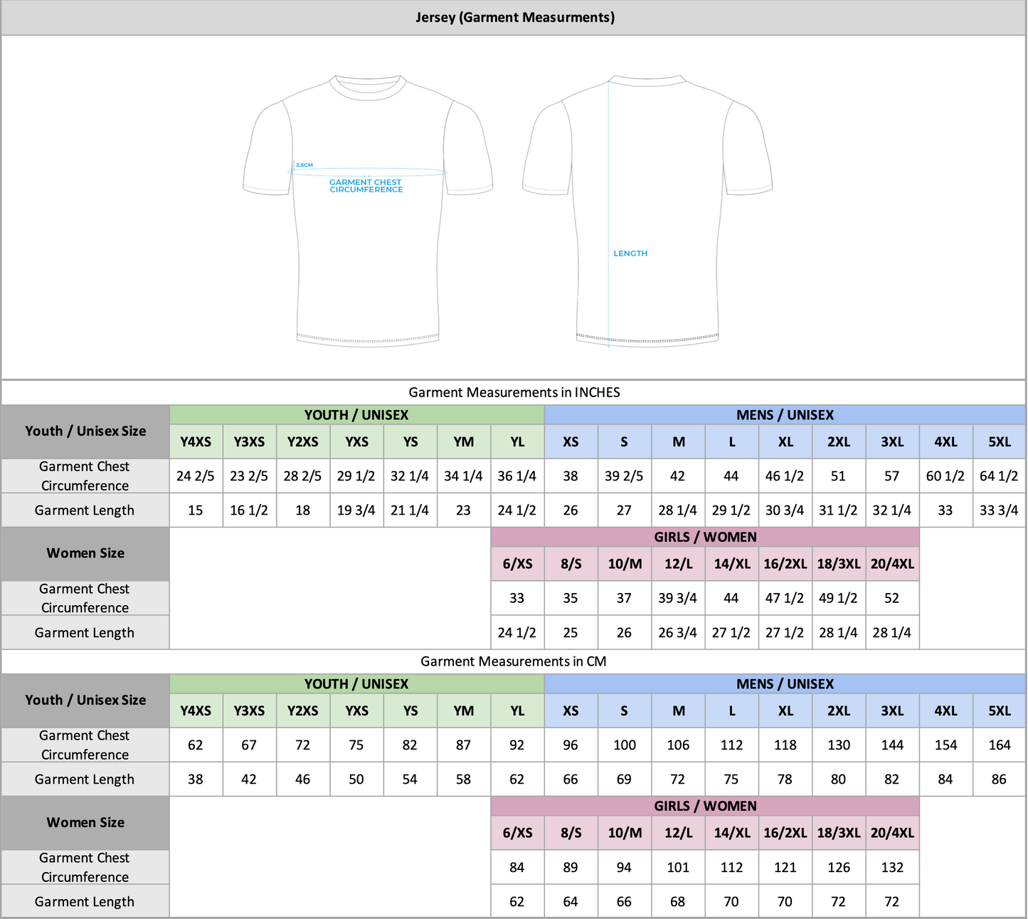 GCSE PE Jersey (Exam Classes - No Name)