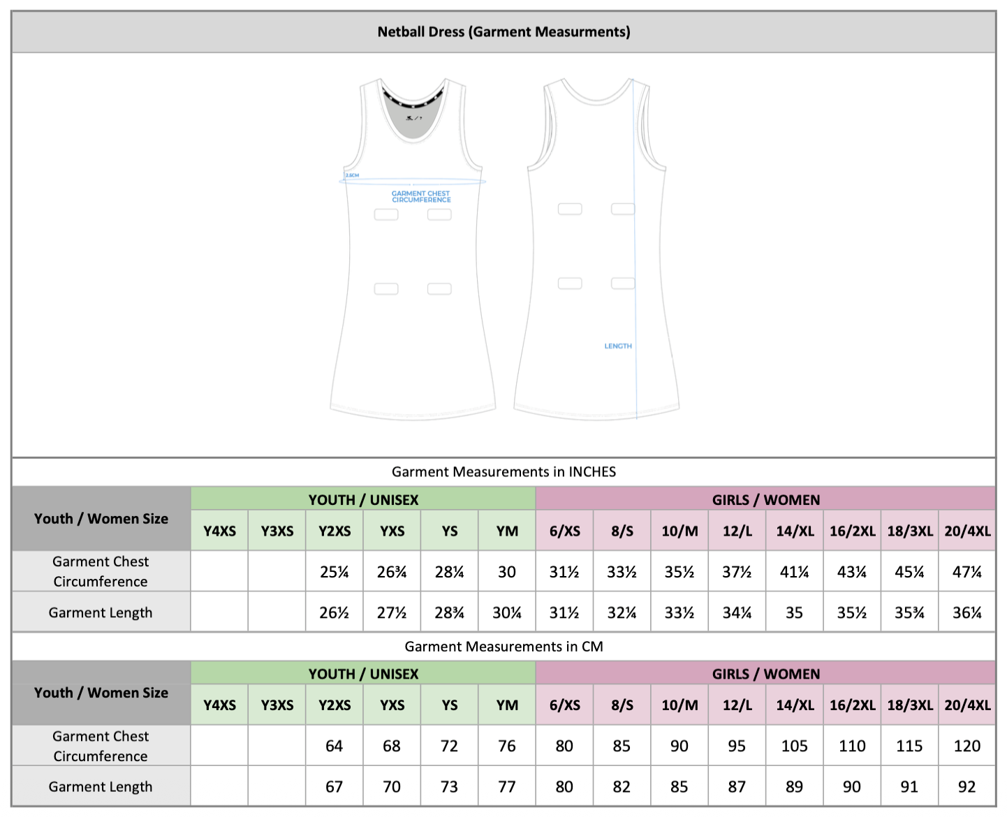 Netball Dress (No Name)