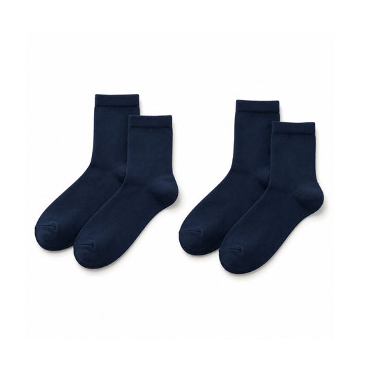 Navy Ankle Socks (2 Packs)