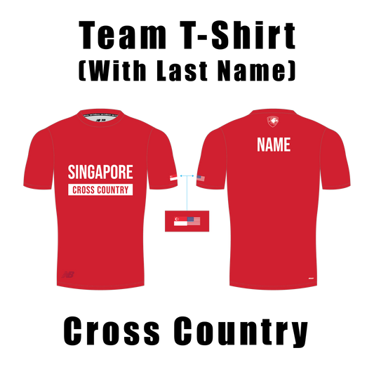 Team Sports T-Shirt with Last Name (Cross Country)