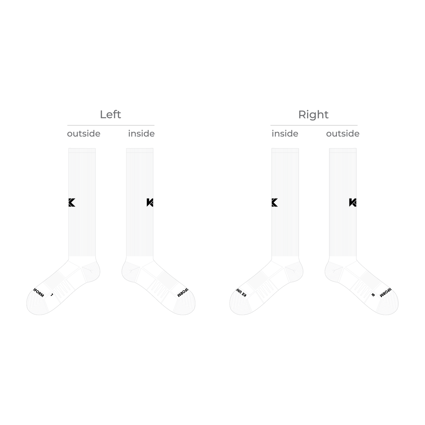 Football Long Socks (2 Packs)