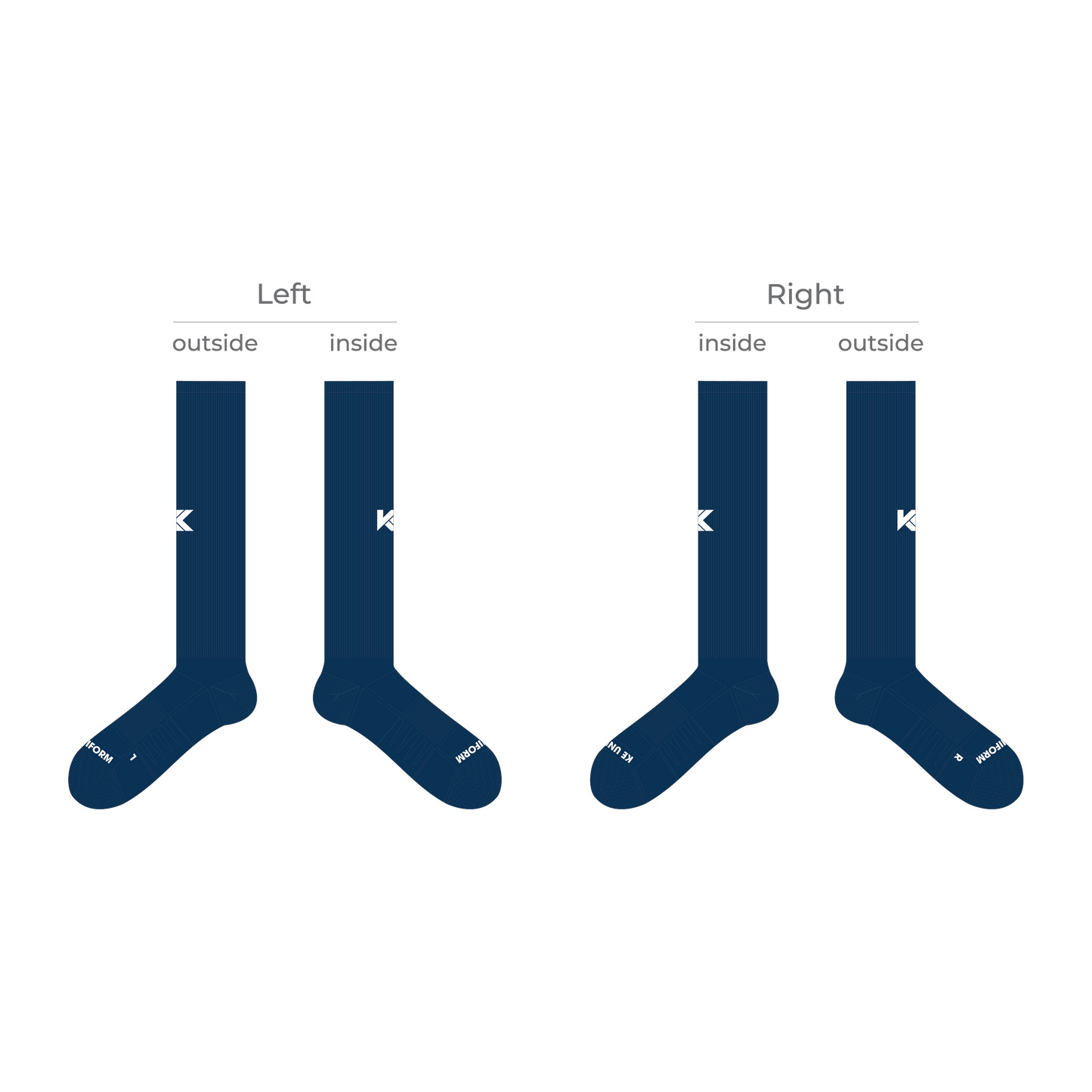 Football Long Socks (2 Packs)