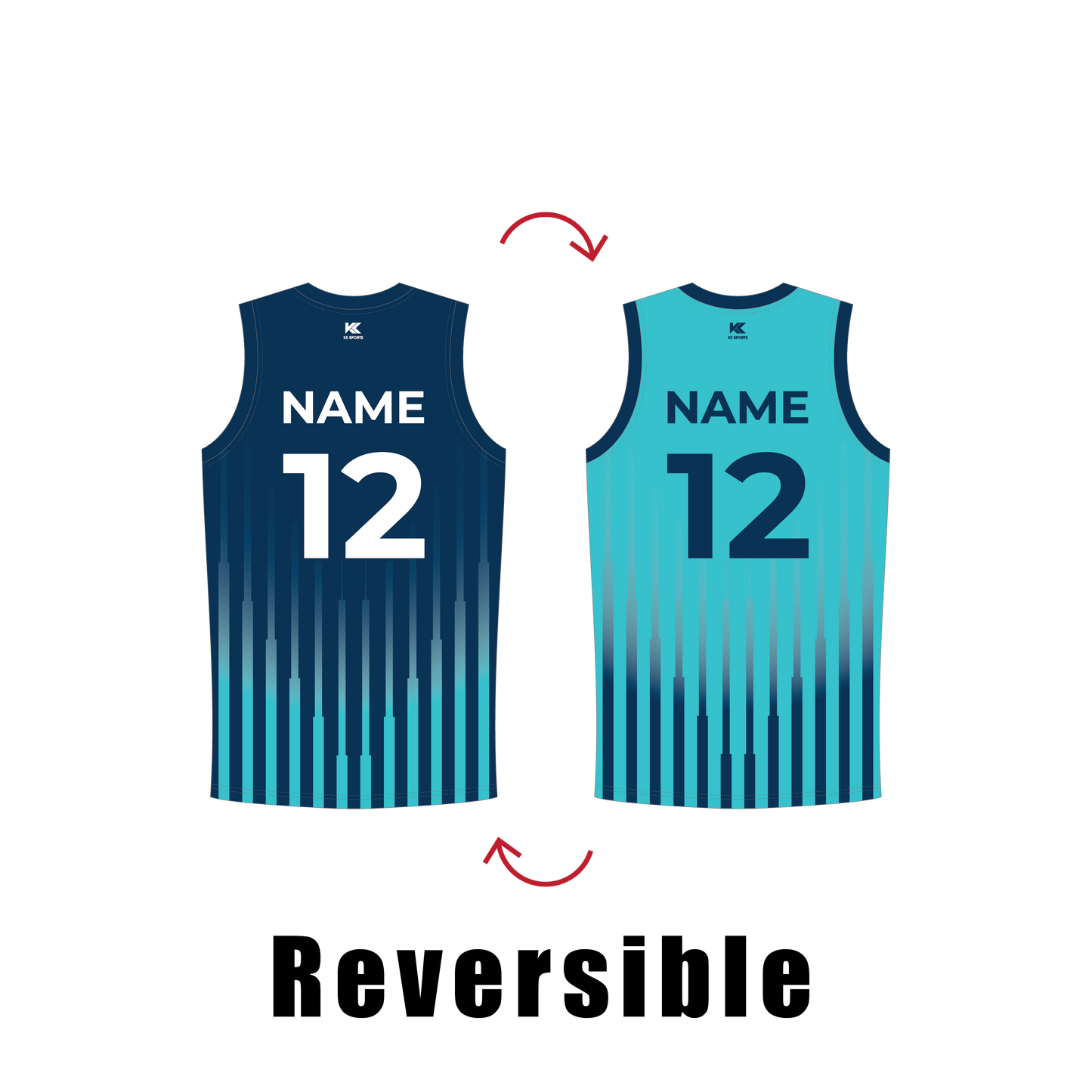 U15 & U18 - Reversible Basketball Jersey (Customized)