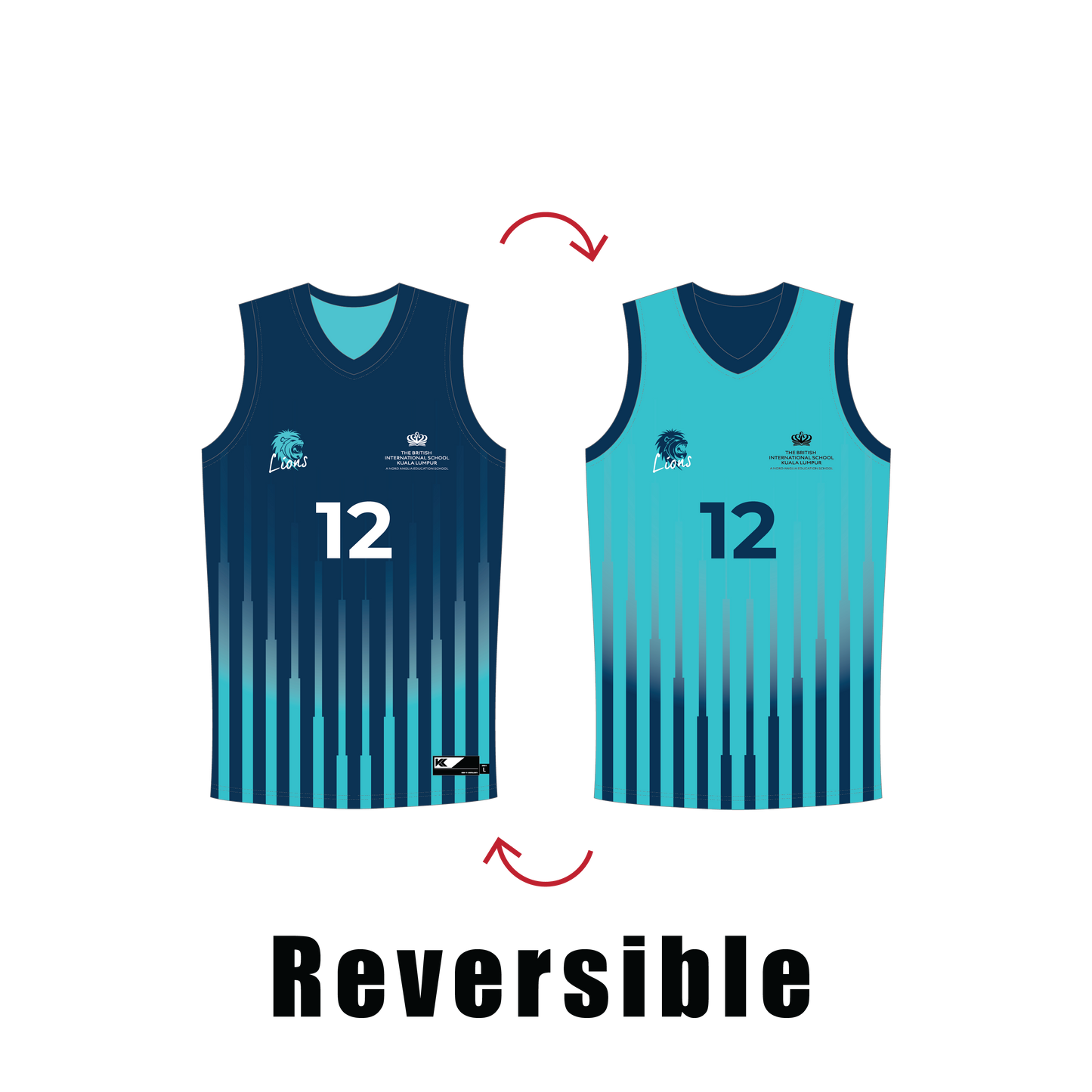 U15 & U18 - Reversible Basketball Jersey (No Name)