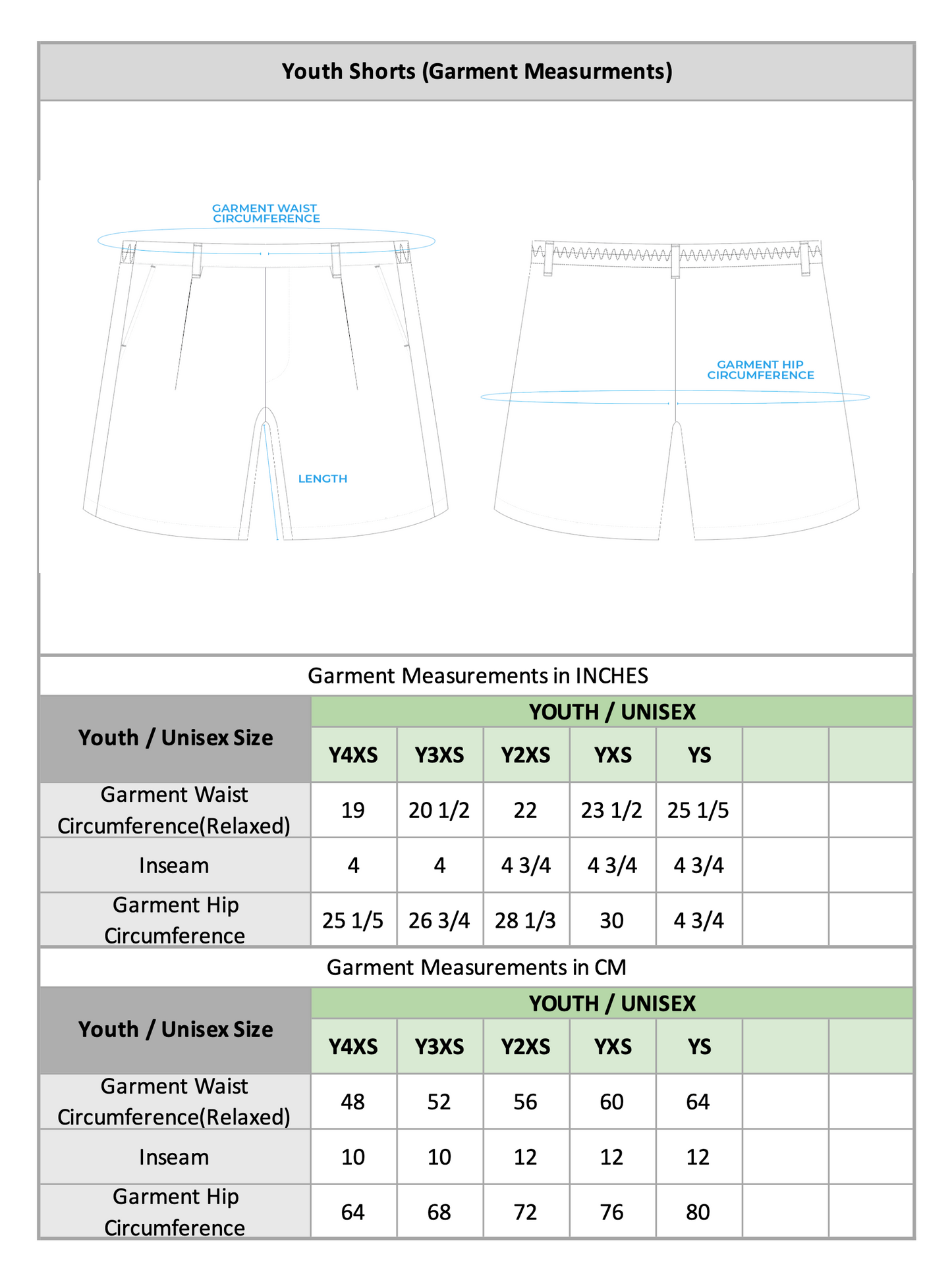 [NEW] Youth Shorts