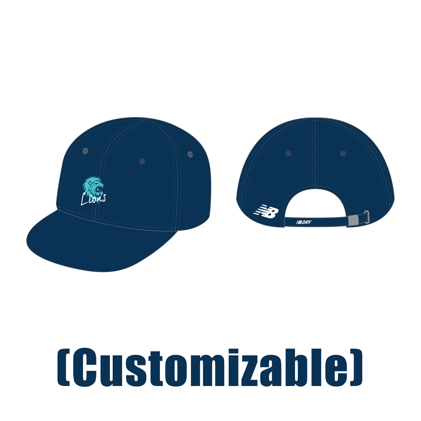 NB Baseball Cap (Flat Bill) (Customized)